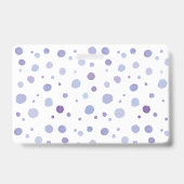 handgeschilderde polka stippen badge (Achterkant)