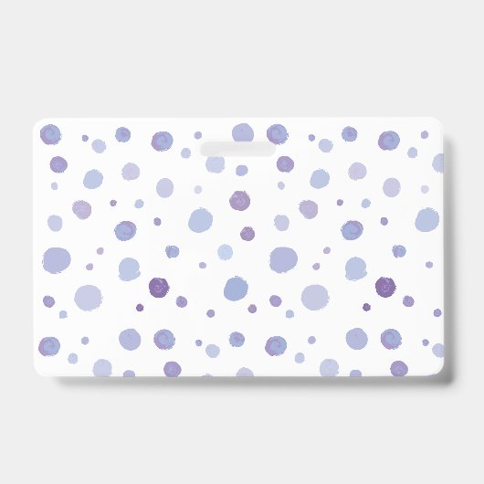 handgeschilderde polka stippen badge (Voorzijde)