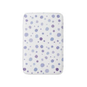 handgeschilderde polka stippen badmat (Voorkant Verticaal)