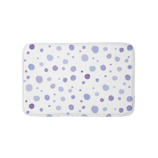 handgeschilderde polka stippen badmat (Voorkant)