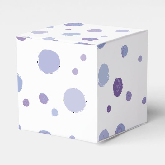 handgeschilderde polka stippen bedankdoosjes (Voorkant Zijde)