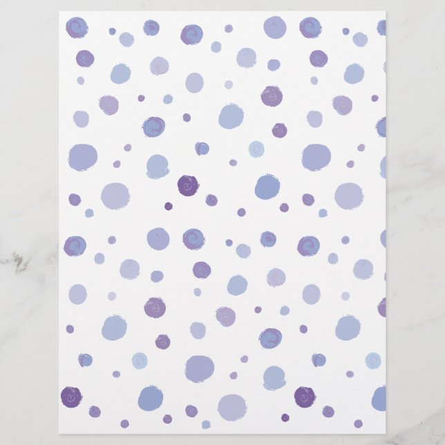 handgeschilderde polka stippen briefhoofd (Voorkant)