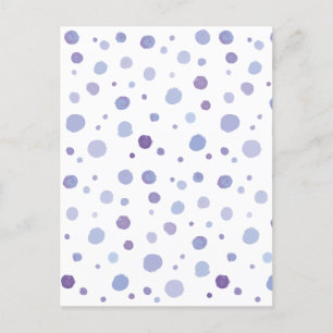 handgeschilderde polka stippen briefkaart
