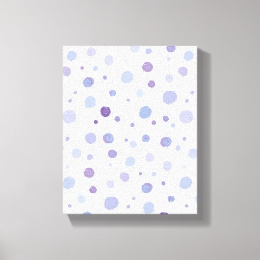 handgeschilderde polka stippen canvas afdruk (Voorkant)