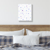 handgeschilderde polka stippen canvas afdruk (Insitu (Slaapkamer))