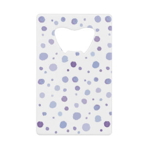 handgeschilderde polka stippen creditkaart flessenopener