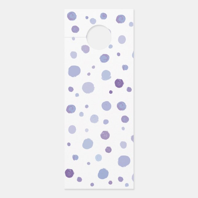 handgeschilderde polka stippen deurhanger (Voorkant)