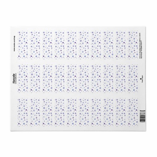 handgeschilderde polka stippen etiket (Full Sheet)