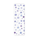 handgeschilderde polka stippen etiket (Voorkant)