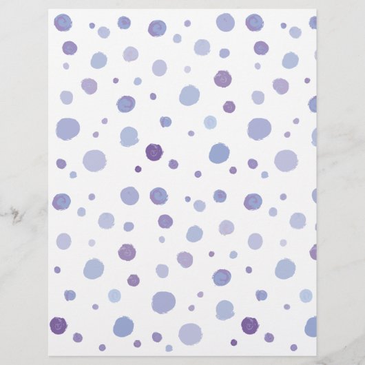handgeschilderde polka stippen flyer (Voorkant)