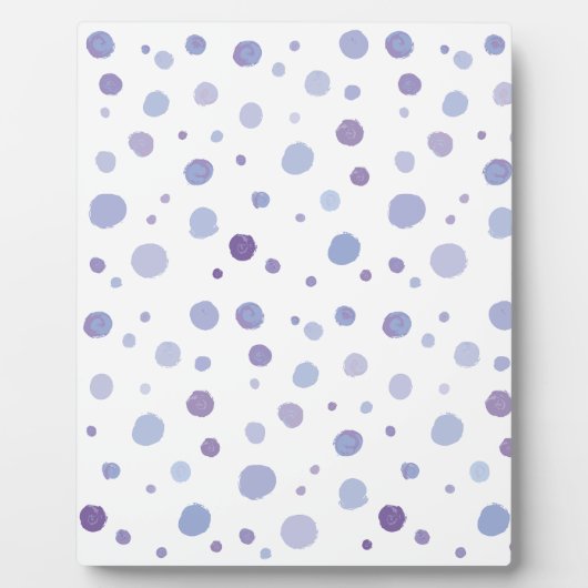 handgeschilderde polka stippen fotoplaat (Voorkant)