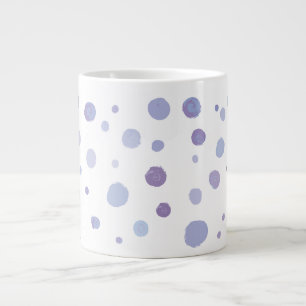 handgeschilderde polka stippen grote koffiekop