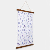 handgeschilderde polka stippen hangend wandkleed (Gebogen)