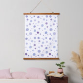 handgeschilderde polka stippen hangend wandkleed (Slaapkamer)