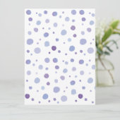 handgeschilderde polka stippen kaart (Staand voorkant)