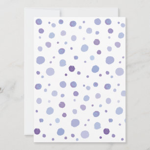 handgeschilderde polka stippen kaart
