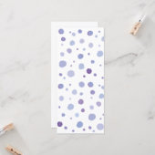 handgeschilderde polka stippen kaart (Voorkant / Achterkant in situ)