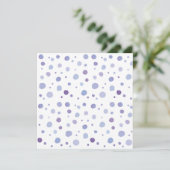 handgeschilderde polka stippen kaart (Staand voorkant)