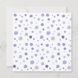 handgeschilderde polka stippen kaart