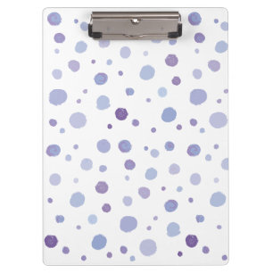 handgeschilderde polka stippen klembord
