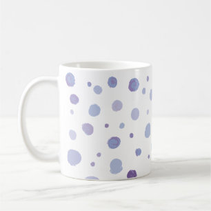 handgeschilderde polka stippen koffiemok
