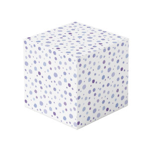 handgeschilderde polka stippen kubus