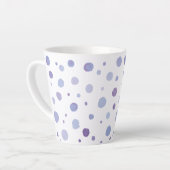 handgeschilderde polka stippen latte mok (Linkerhoek)
