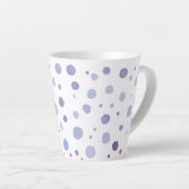 handgeschilderde polka stippen latte mok (Rechterhoek)