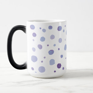 handgeschilderde polka stippen magische mok