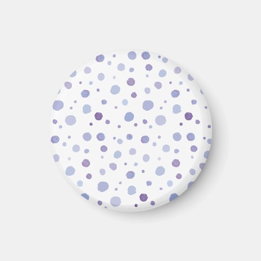 handgeschilderde polka stippen magneet (Voorkant)