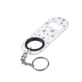 handgeschilderde polka stippen mini flessenopener (Achterkant Gekanteld)