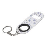 handgeschilderde polka stippen mini flessenopener (Voorkant Gekanteld)