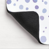 handgeschilderde polka stippen muismat (Hoek)