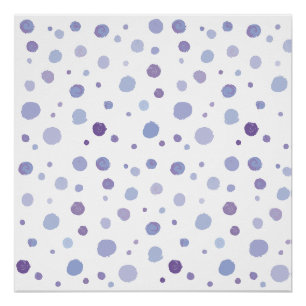 handgeschilderde polka stippen perfect poster