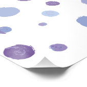 handgeschilderde polka stippen perfect poster (Hoek)