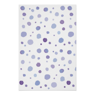 handgeschilderde polka stippen perfect poster
