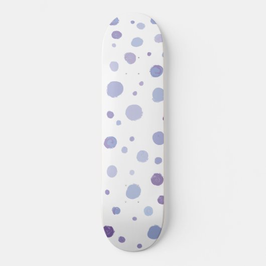 handgeschilderde polka stippen persoonlijk skateboard (Voorkant)
