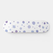 handgeschilderde polka stippen persoonlijk skateboard (Horizontaal)