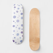 handgeschilderde polka stippen persoonlijk skateboard (Voorkant)