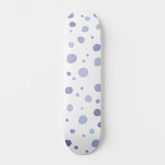 handgeschilderde polka stippen persoonlijk skateboard (Voorkant)