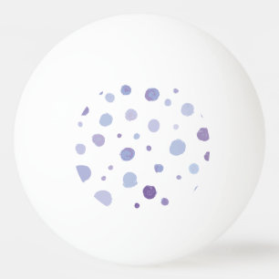 handgeschilderde polka stippen pingpongbal