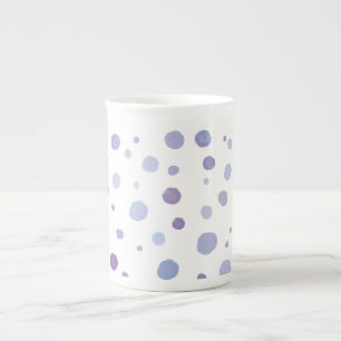 handgeschilderde polka stippen porselein kop