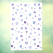 handgeschilderde polka stippen raamsticker (Vel 3)
