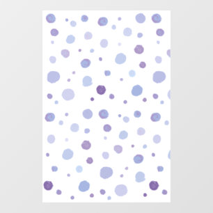 handgeschilderde polka stippen raamsticker