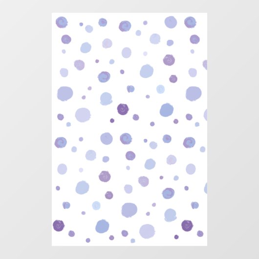 handgeschilderde polka stippen raamsticker (Vel)