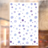 handgeschilderde polka stippen raamsticker (Vel 2)