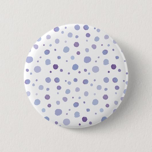 handgeschilderde polka stippen ronde button 5,7 cm (Voorkant)
