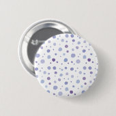 handgeschilderde polka stippen ronde button 5,7 cm (Voorkant /achterkant)