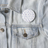 handgeschilderde polka stippen ronde button 5,7 cm (In situ)