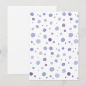 handgeschilderde polka stippen save the date (Voorkant / Achterkant)